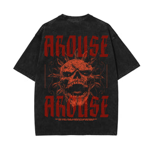 Arouse Streetwear Graphic Washed Tee-INNBLAC Fashion Apparel