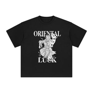 Chinese Characters Oriental Luck Graphic Tee-INNBLAC Fashion Apparel