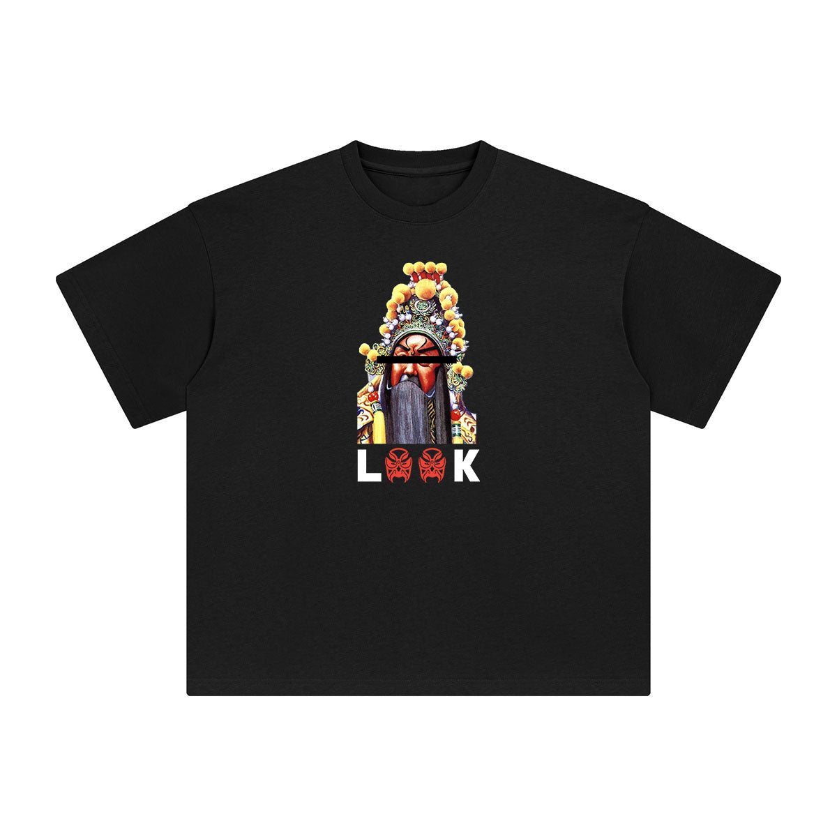 Chinese Opera Face Painting Graphic Tee-INNBLAC Fashion Apparel