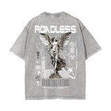 Angel Streetwear Chrome Graphic Tee-INNBLAC Fashion Apparel