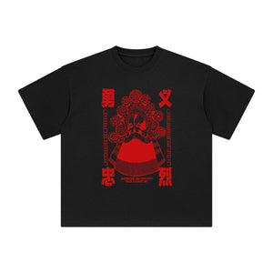 Chinese Characters Peking Opera Graphic Tee-INNBLAC Fashion Apparel