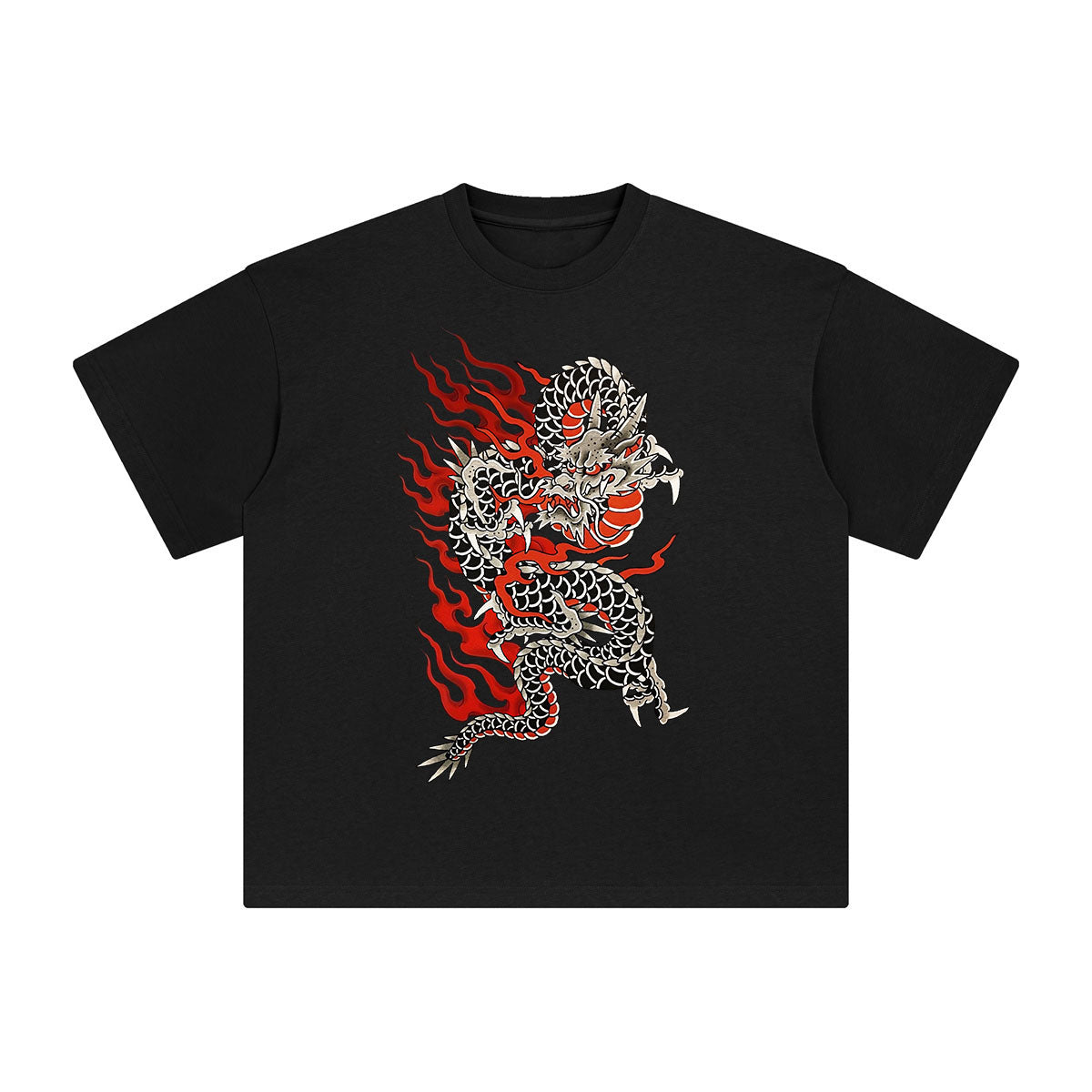 Chinese Dragon Graphic Tee-INNBLAC Fashion Apparel