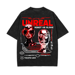 Metallic Streetwear Chrome Graphic Tee-INNBLAC Fashion Apparel