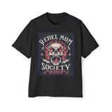 Rebel Mom Society Skull Graphic Tee-INNBLAC Fashion Apparel