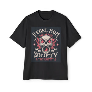 Rebel Mom Society Skull Graphic Tee-INNBLAC Fashion Apparel