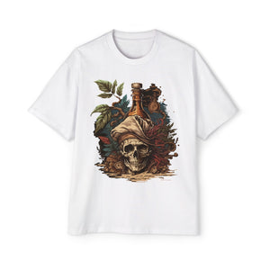 Skull Pirate Rum Graphic Tee-INNBLAC Fashion Apparel