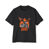 Bike On Fire Graphic Tee-INNBLAC Fashion Apparel