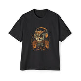 Owl With Headphones Vintage Graphic Tee-INNBLAC Fashion Apparel