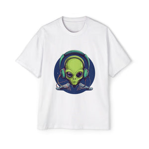 Alien With Headphones Graphic Tee-INNBLAC Fashion Apparel