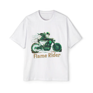 Skeleton Flame Rider Graphic Tee-INNBLAC Fashion Apparel