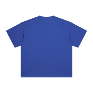 Anime Girl & Boba Royal Blue Graphic Tee-INNBLAC Fashion Apparel