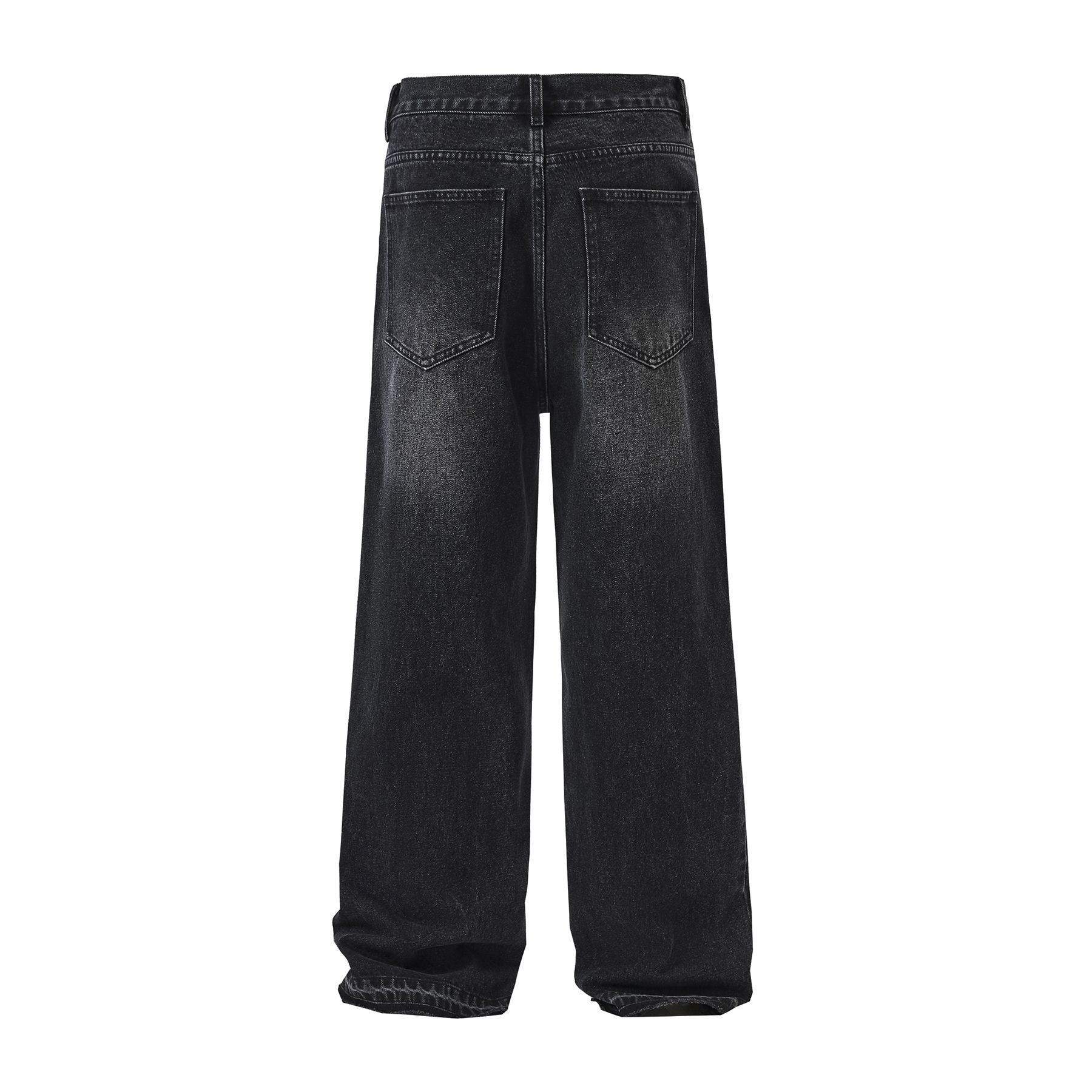 Vintage Washed Raw Hem Bootcut Jeans-INNBLAC Fashion Apparel