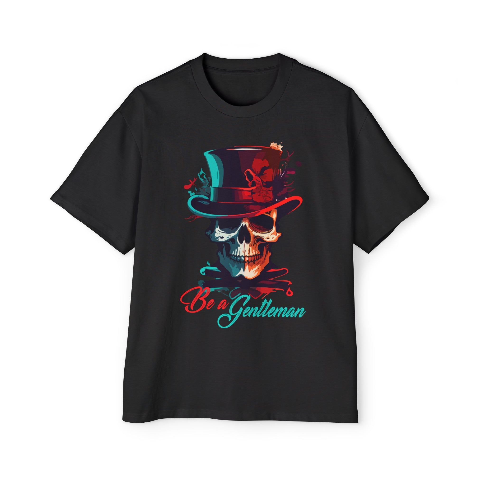 Skull Bea Gentleman Graphic Tee-INNBLAC Fashion Apparel