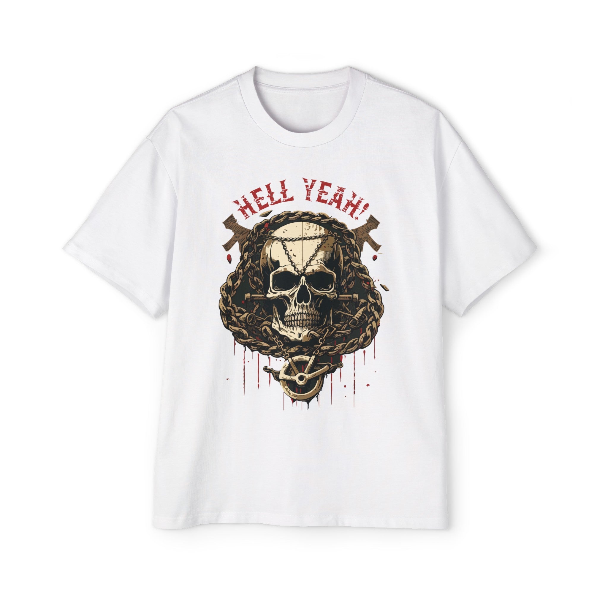 Hell Skull Pirate Graphic Tee-INNBLAC Fashion Apparel