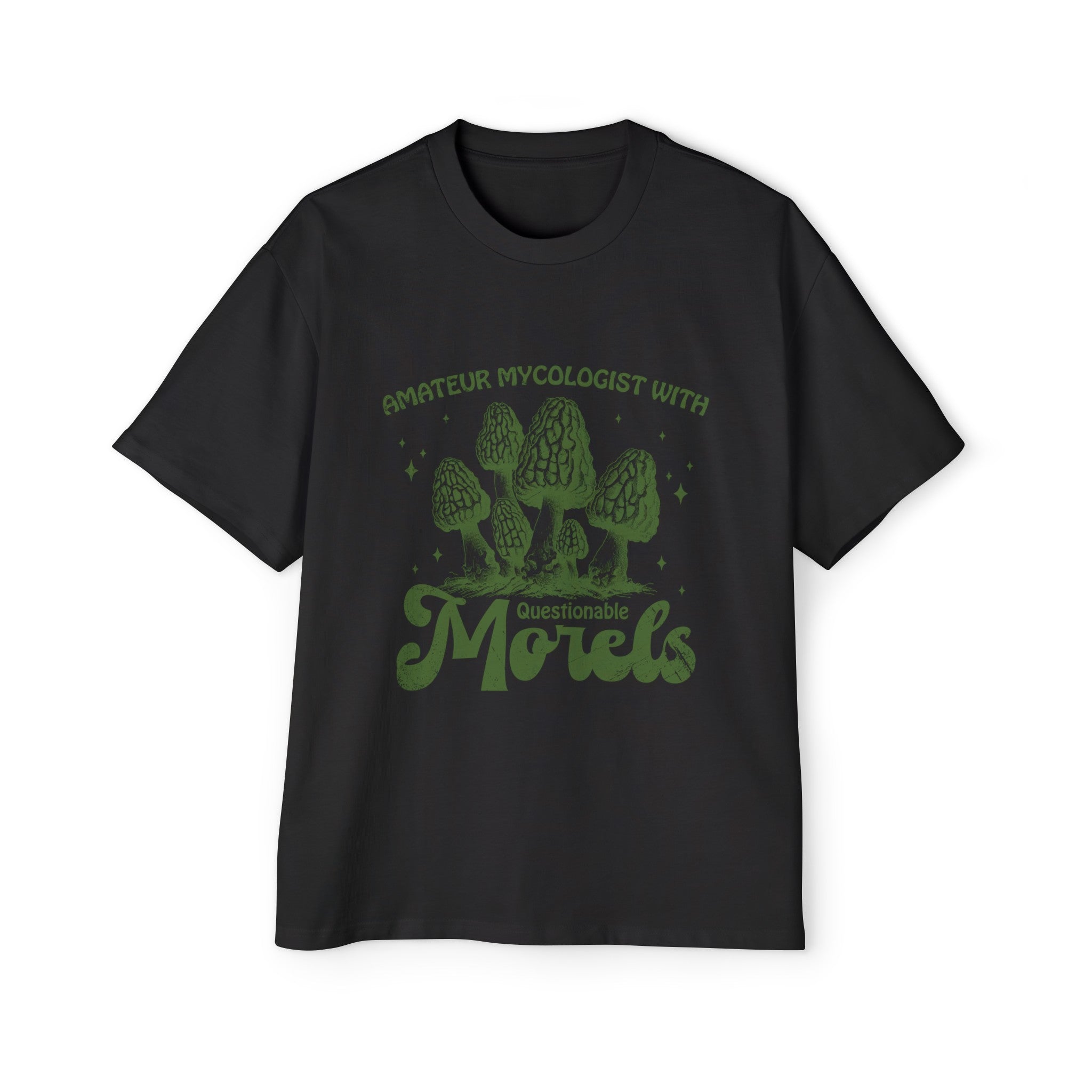 Amateur Mycologist with Morels Graphic Tee-INNBLAC Fashion Apparel