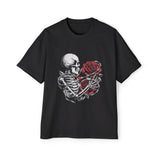 Skeletons Love Roses Graphic Tee-INNBLAC Fashion Apparel