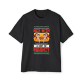 Nice With A Hint Of Naughty Graphic Tee-INNBLAC Fashion Apparel