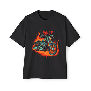 Bike On Fire Graphic Tee-INNBLAC Fashion Apparel