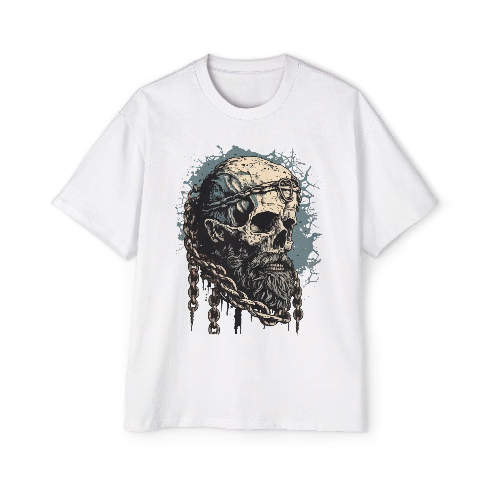 Skull Viking Graphic Tee-INNBLAC Fashion Apparel