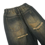 Heavy Wash Ripped Baggy Jeans-INNBLAC Fashion Apparel