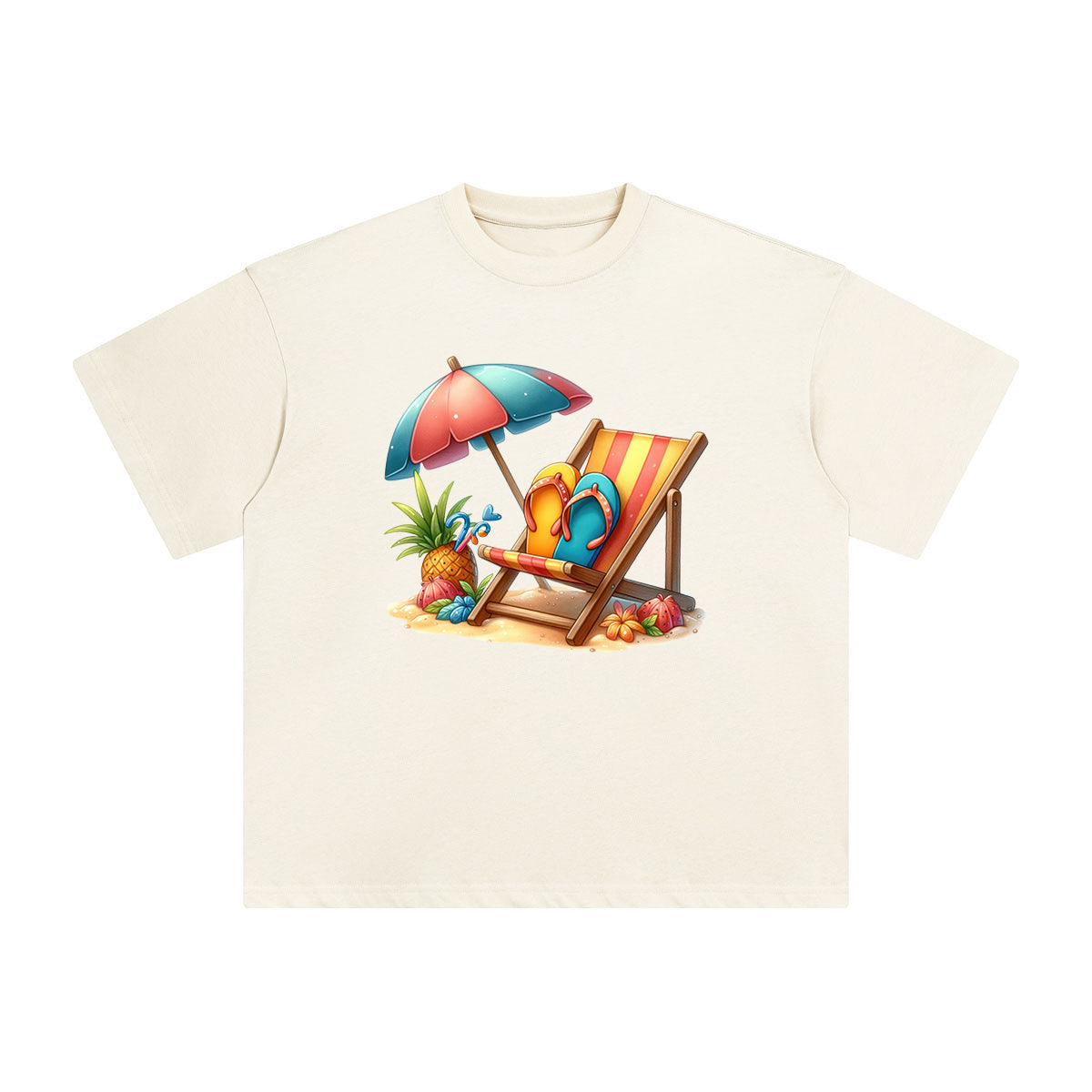 Beach Vacation Comic Graphic Tee-INNBLAC Fashion Apparel