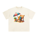 Beach Vacation Comic Graphic Tee-INNBLAC Fashion Apparel