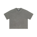 Stone Wash Distressed Loose Fit Tee-INNBLAC Fashion Apparel