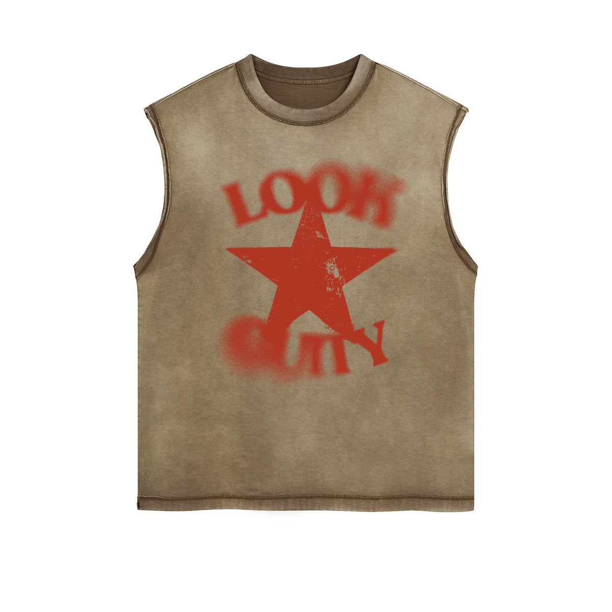 Retro Pentagram Graphic Sleeveless Tee-INNBLAC Fashion Apparel