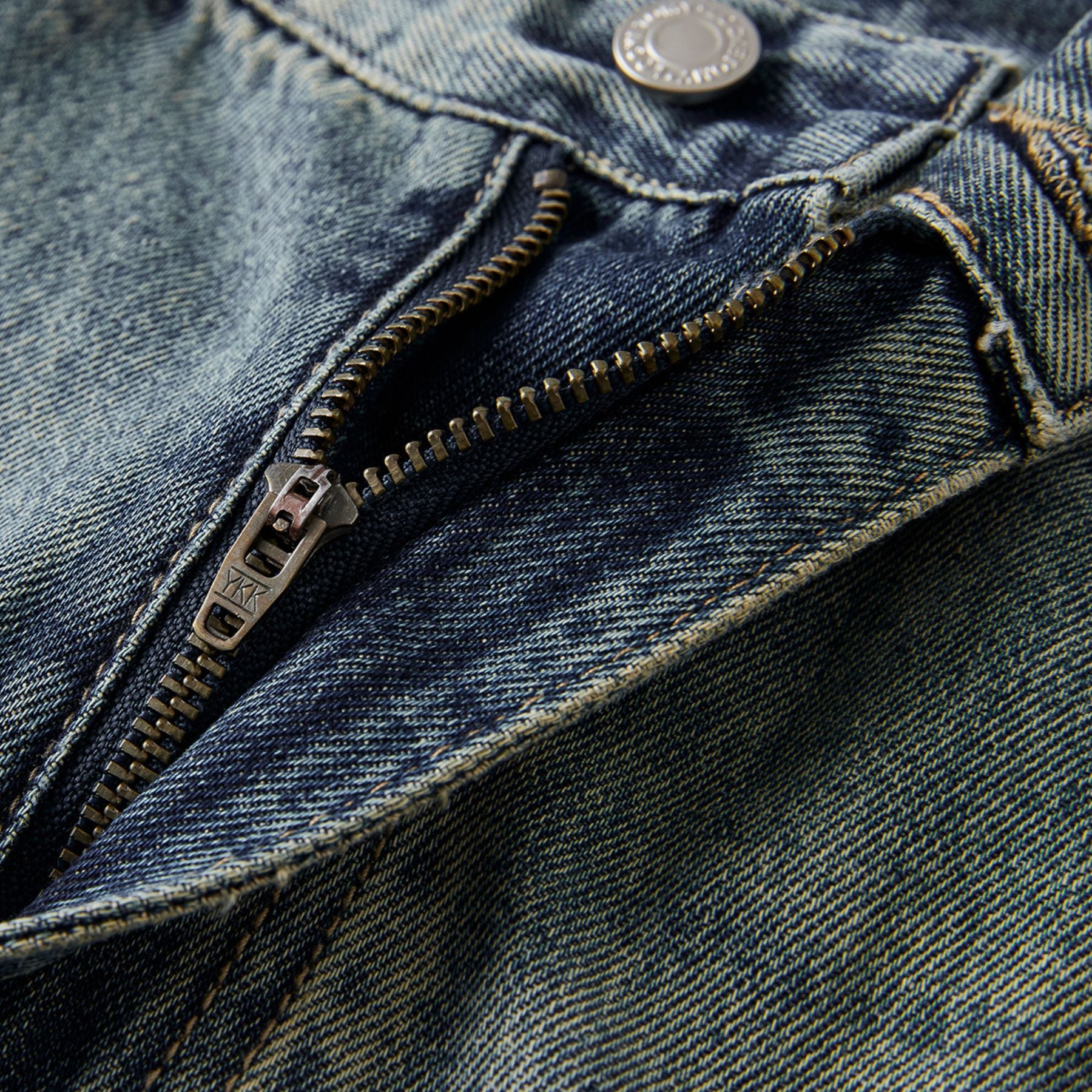 Washed Faded Baggy Denim Pants Men's Baggy Denim Pants
