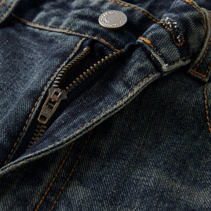 Vintage Washed Straight Leg Jeans-INNBLAC Fashion Apparel