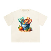 Summer Vacation Comic Graphic Tee-INNBLAC Fashion Apparel