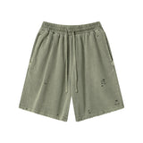 Vintage Wash Destructive Shorts-INNBLAC Fashion Apparel