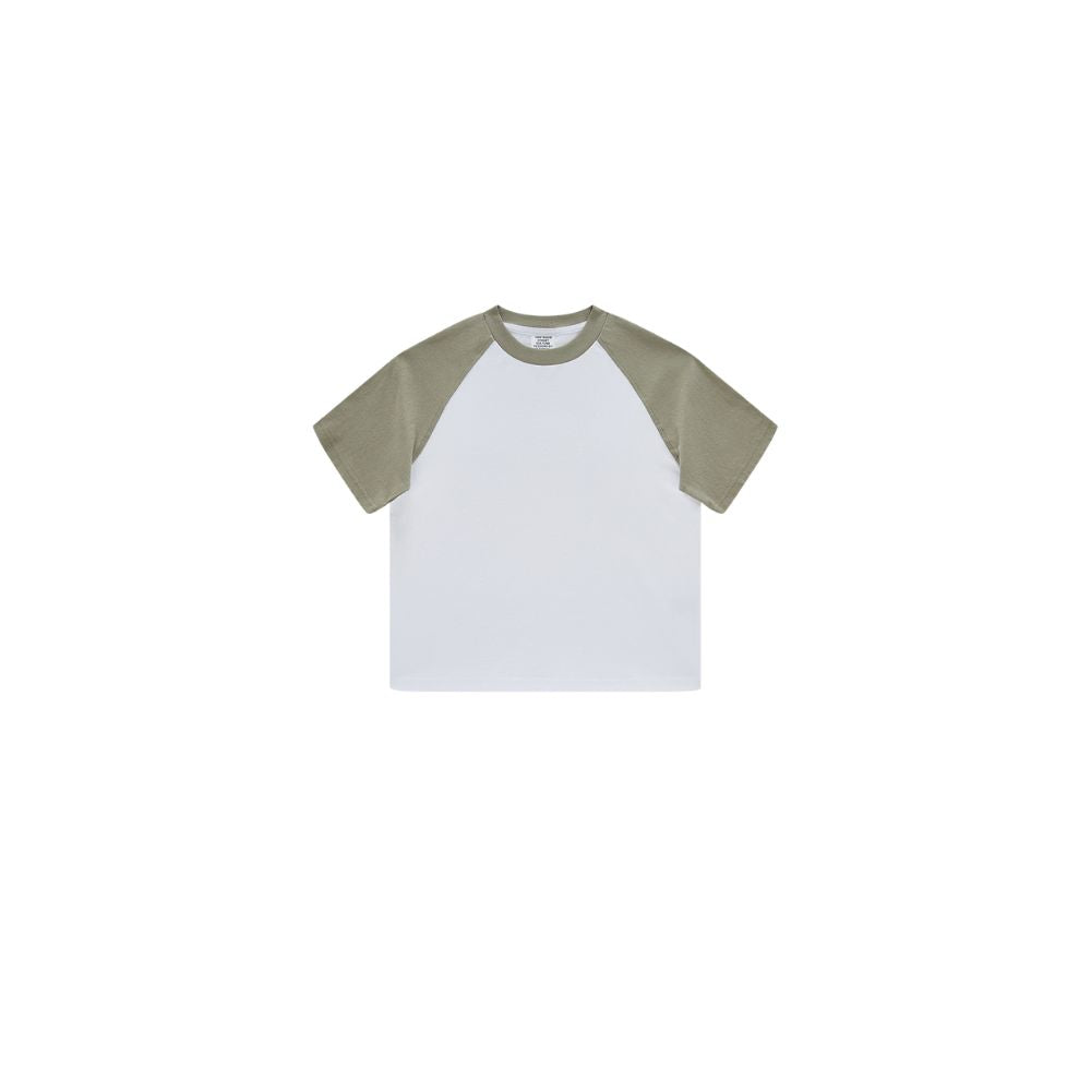 Children's Contrast Raglan Sleeve Tee-INNBLAC Fashion Apparel