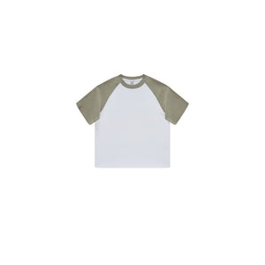 Children's Contrast Raglan Sleeve Tee-INNBLAC Fashion Apparel