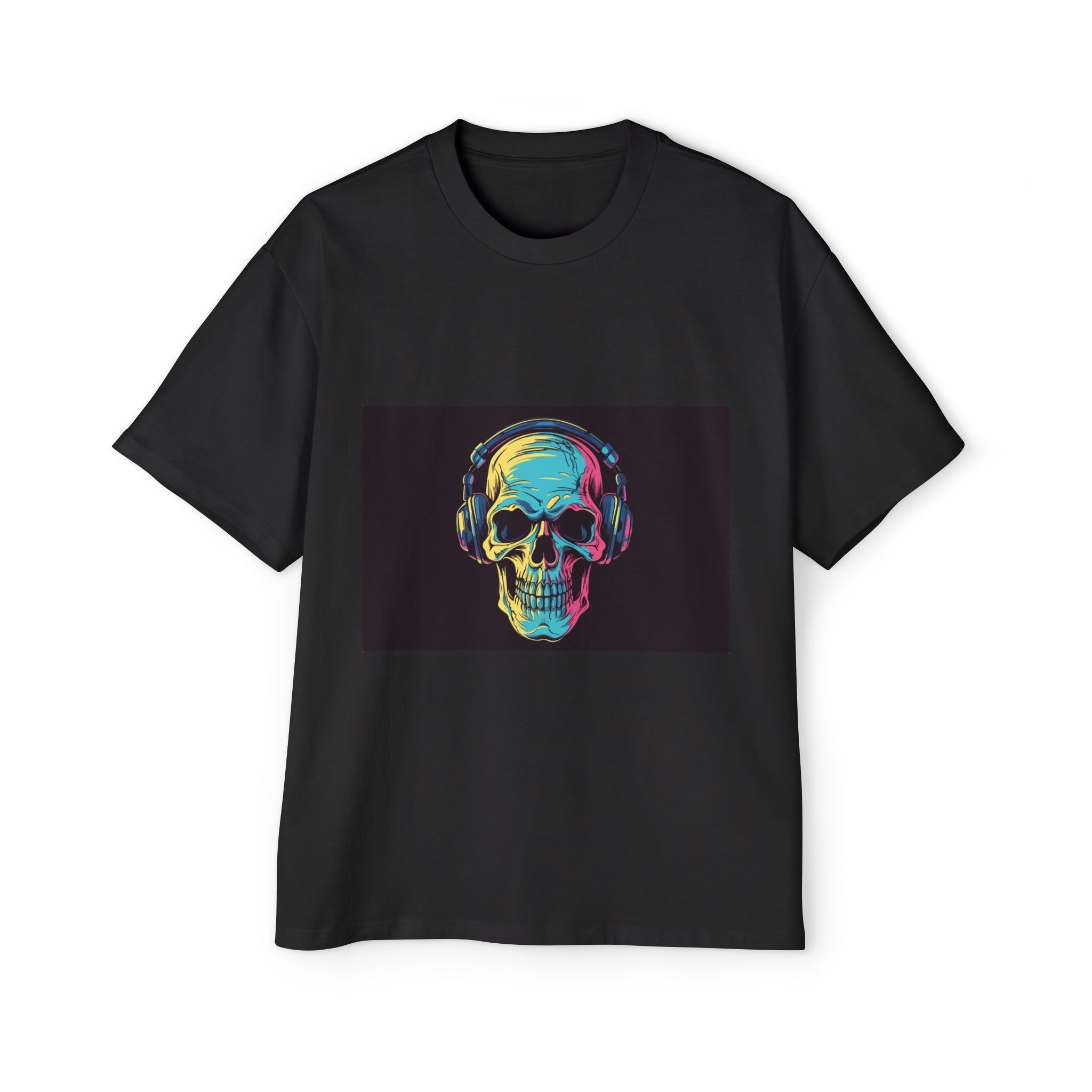 Hip Hop Music Lover Skull Graphic Tee-INNBLAC Fashion Apparel