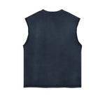Never Give Up Sleeveless Graphic Tee-INNBLAC Fashion Apparel