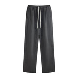 Raw Edge Relaxed fit Sweatpants-INNBLAC Fashion Apparel