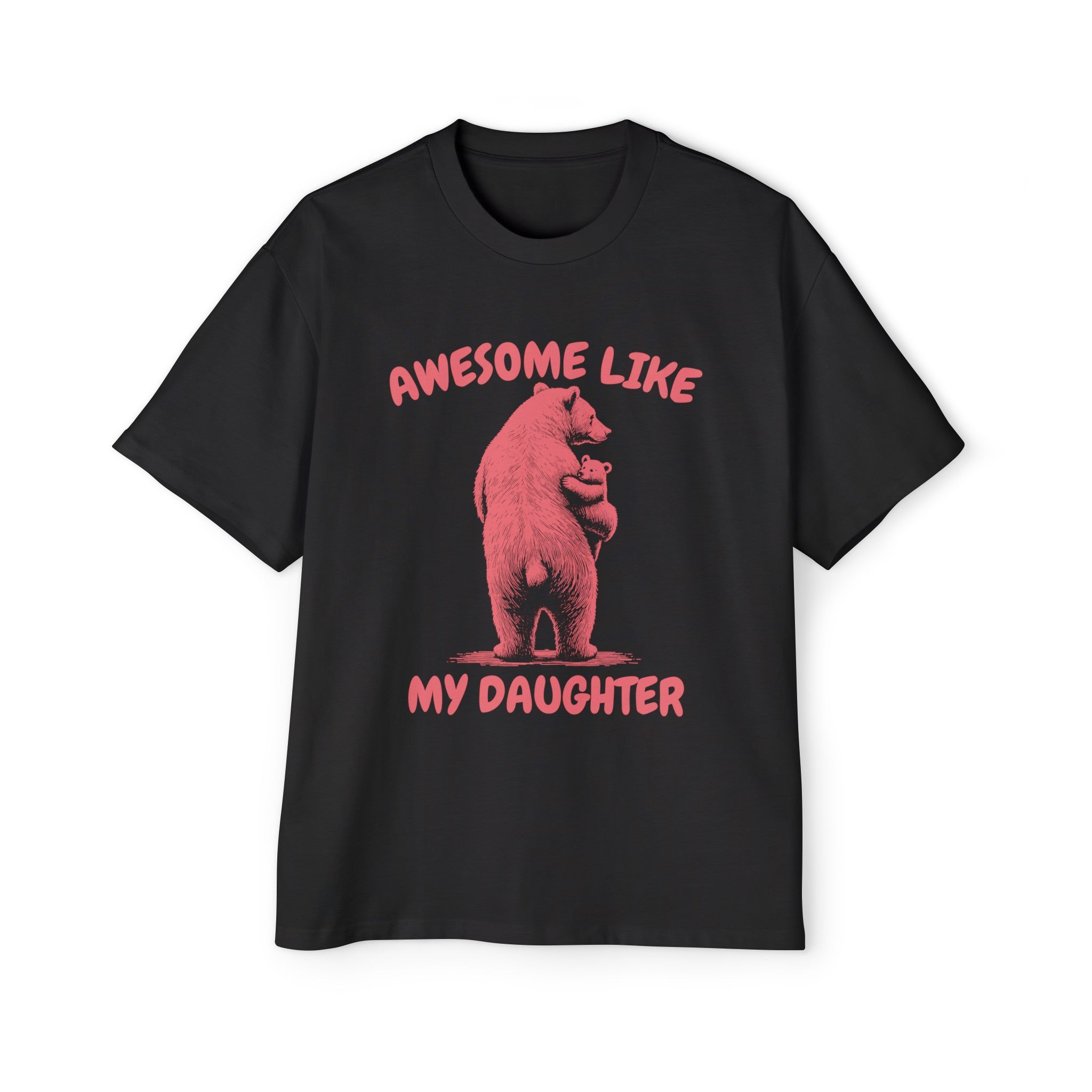 Awesome Like My Daughter Papa Graphic Tee-INNBLAC Fashion Apparel