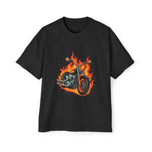 Bike On Fire Graphic Tee-INNBLAC Fashion Apparel