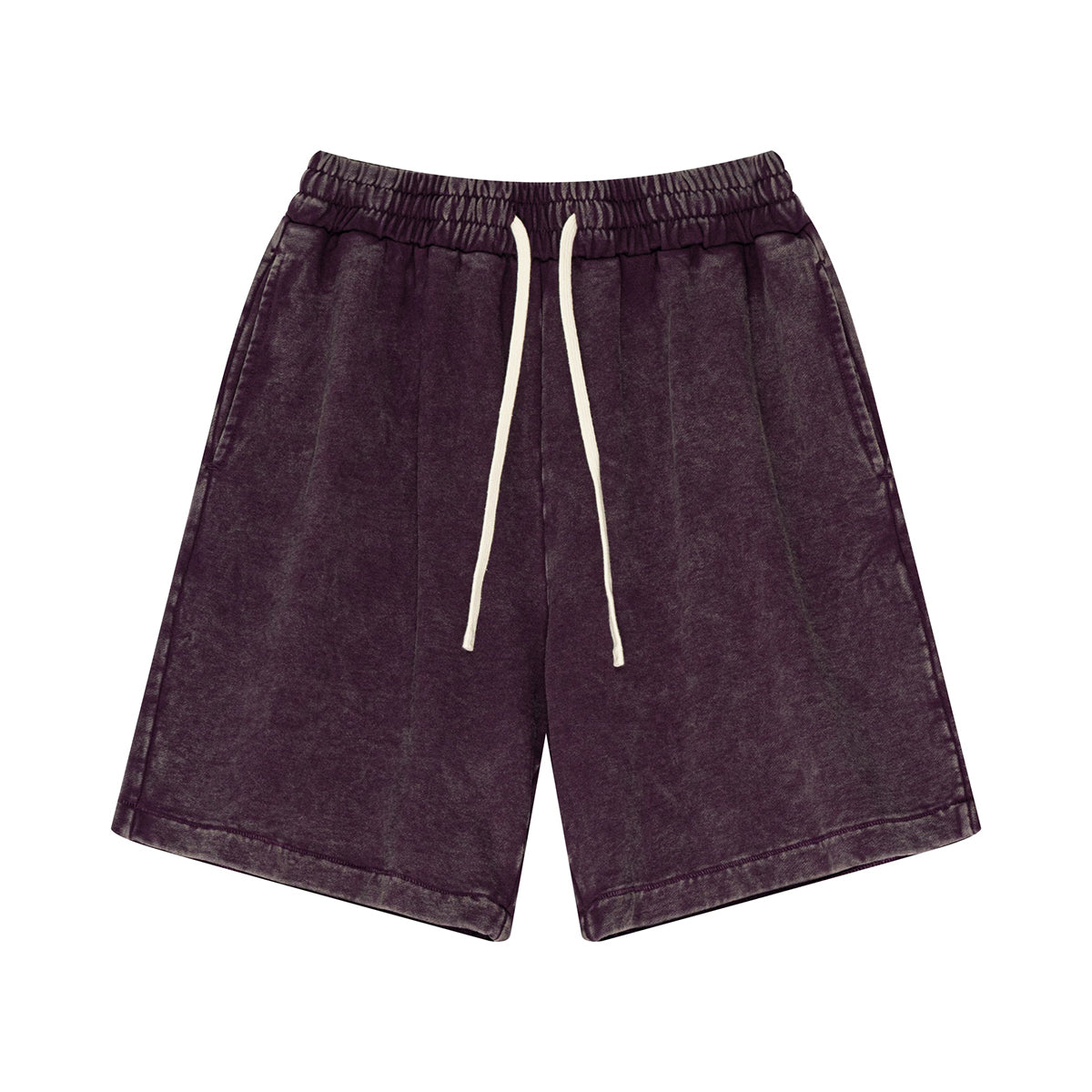 Vintage Wash Loose Fit Jogger Shorts-INNBLAC Fashion Apparel