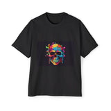 Colorful Skull Graphic Tee-INNBLAC Fashion Apparel