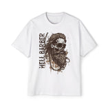 Skull Hell Barber Graphic Tee-INNBLAC Fashion Apparel