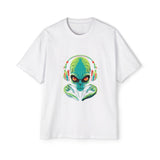 Alien Music Lover Vintage Graphic Tee-INNBLAC Fashion Apparel