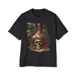 Skull Pirate Rum Graphic Tee-INNBLAC Fashion Apparel