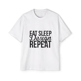 Eat Sleep Design Repeat Graphic Tee-INNBLAC Fashion Apparel