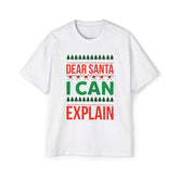 Dear Santa I Can Explain Graphic Tee-INNBLAC Fashion Apparel