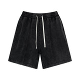 Vintage Wash Loose Fit Jogger Shorts-INNBLAC Fashion Apparel