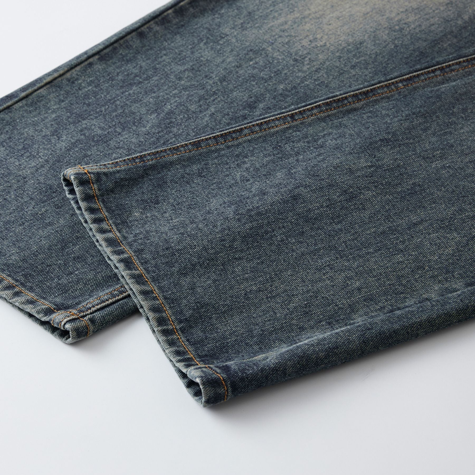 Vintage Washed Straight Leg Jeans-INNBLAC Fashion Apparel