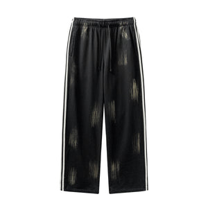 Spray Dye Straight Leg Pants-INNBLAC Fashion Apparel