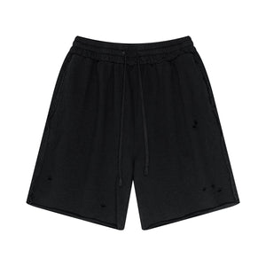 Raw Edge Destructive Short Pants-INNBLAC Fashion Apparel